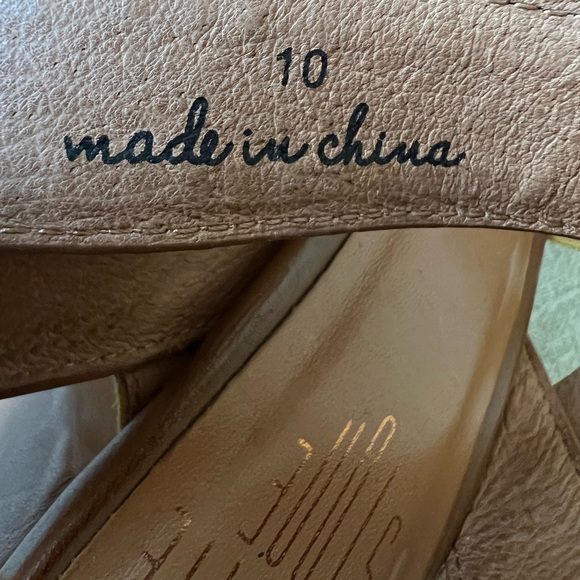 Anthropologie Charlotte Stone Olivia Color Block Leather Suede Sandals - Picture 8 of 15